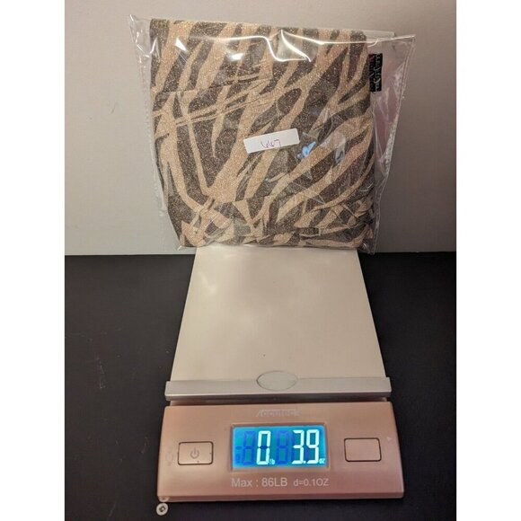 Gold Sparkle Animal Print Women's Size Medium Rush Side Balloon Sleeve Blouse - Picture 10 of 10